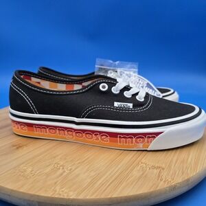 NEW Vans X Our Legends "Mongoose" Authentic 44 Dx Shoes Black-Orange Men 5.5 W 7